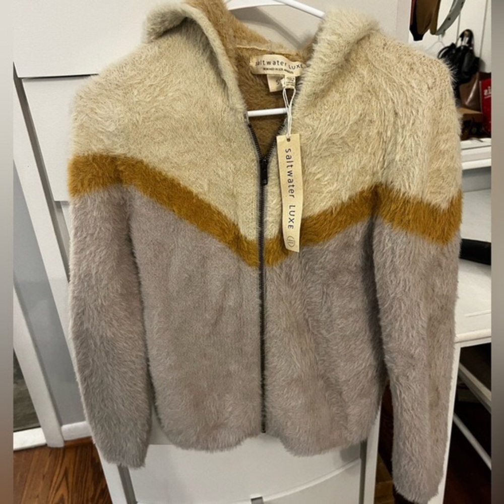 Saltwater Luxe Fuzzy Hooded Jacket